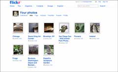 Screen shot of my Flickr sets